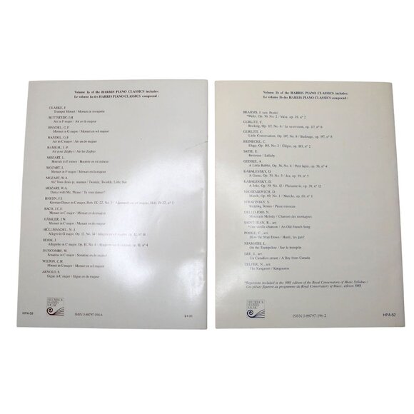 Vintage Harris Piano Classics Sheet Music, Volume 1/a & 1/b Romantic & Baroque - Picture 3 of 5